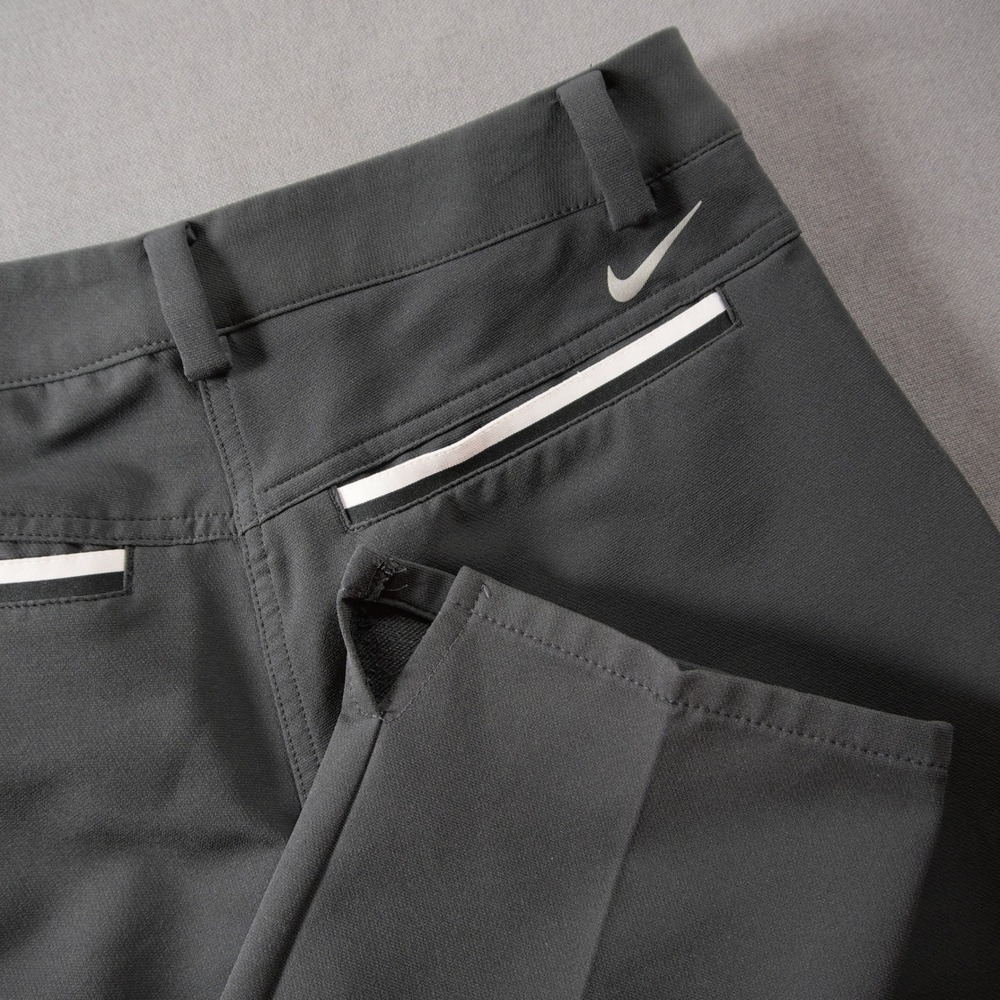 Nike Golf Tour Performance Women Pants Size 0 Gray Pleated Sport Straight Leg
